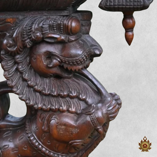 Yali (Dragon) Wall Bracket -Hand Carved Corbel (Single)