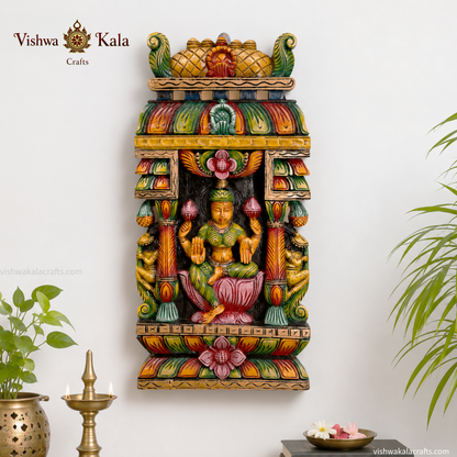 Gopuram-Style Laxmi Wall Panel  