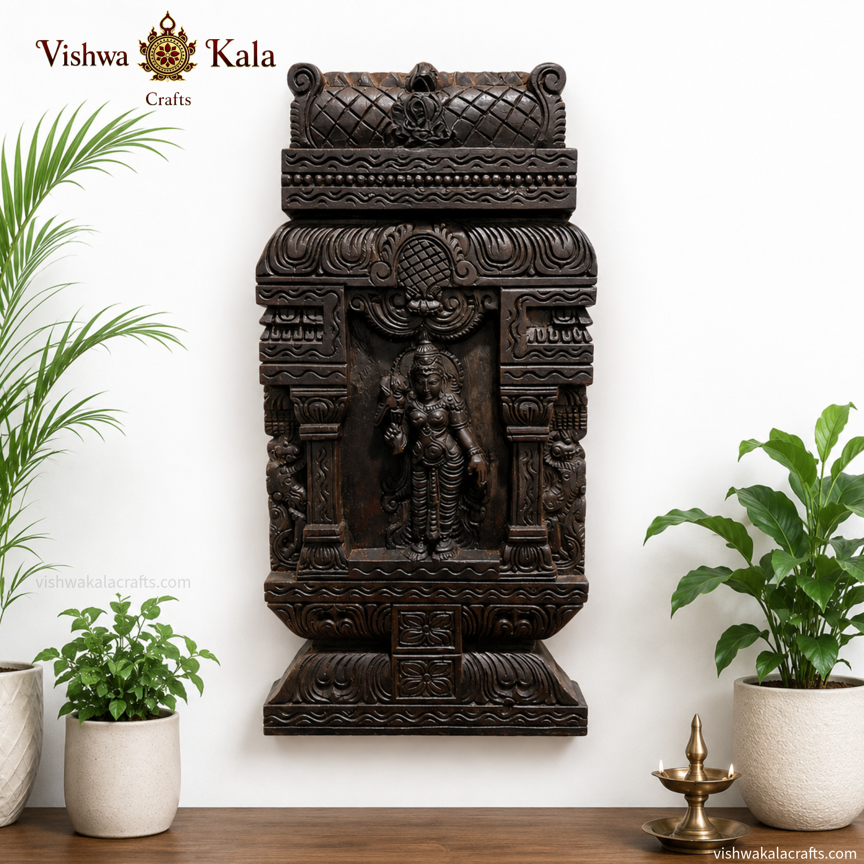 Meenakshi Amman wood decor