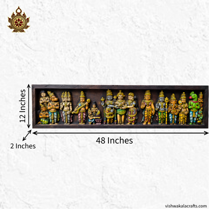 Srinivasa Kalyanam Wooden Wall Panel