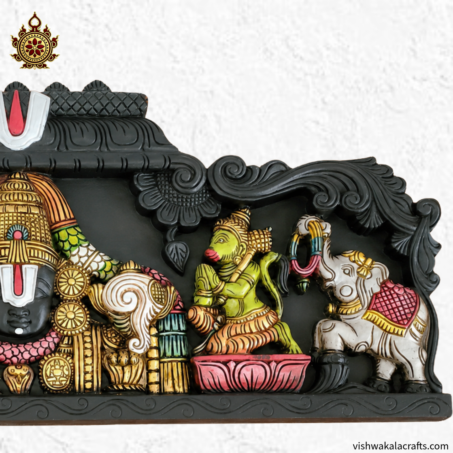 Lord Venkateswara (Balaji) wooden wall panel Handcrafted