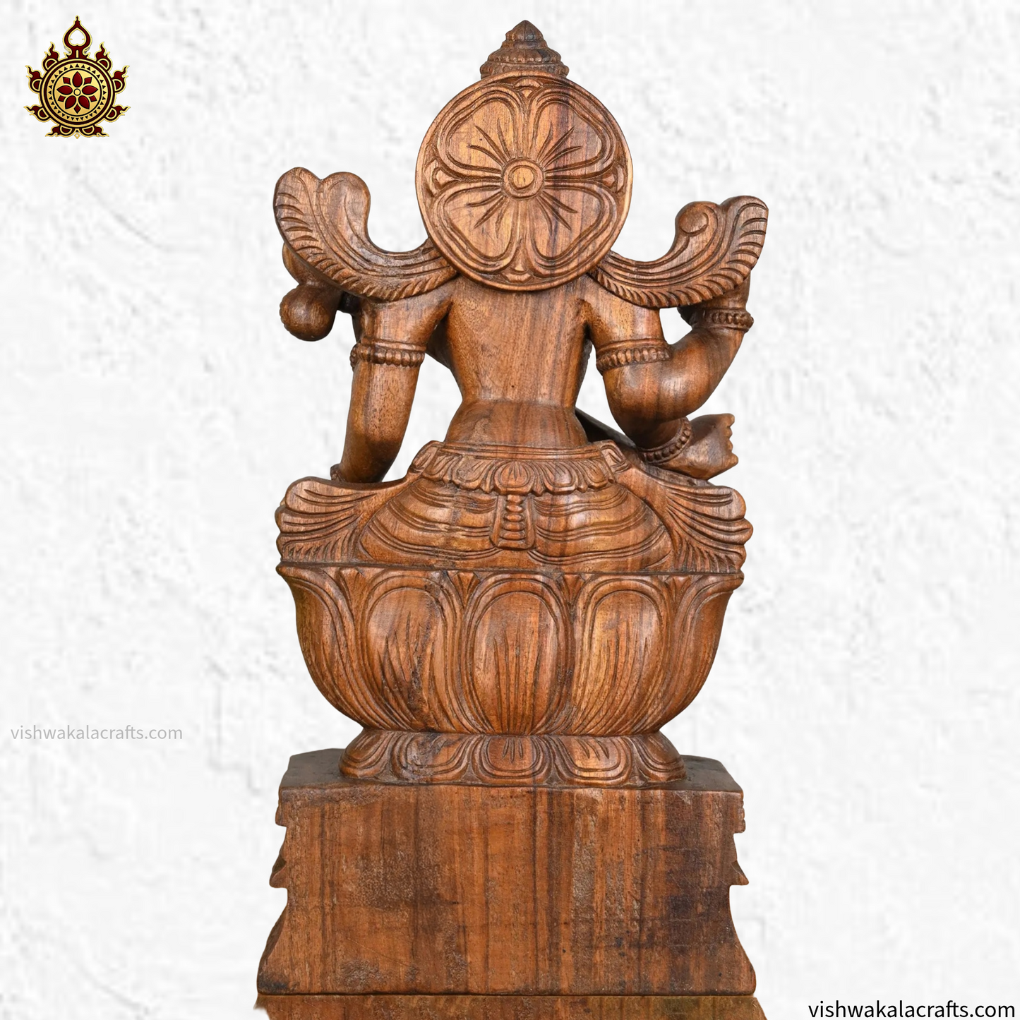 Goddess Saraswati Devi Playing Veena Handcarved statue 2 Ft