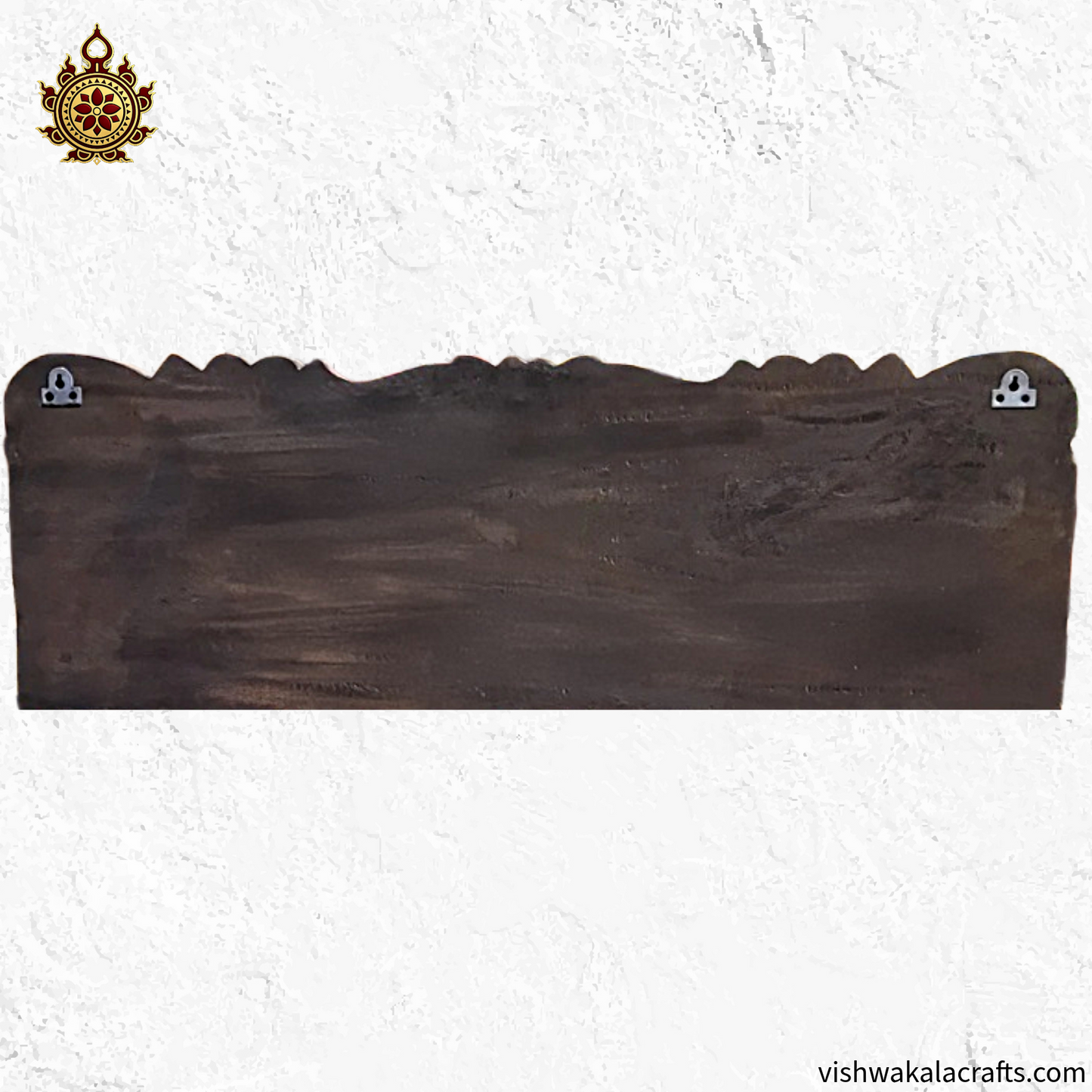 Ganesha Lakshmi Saraswathi Wooden wall panel 34-Inch