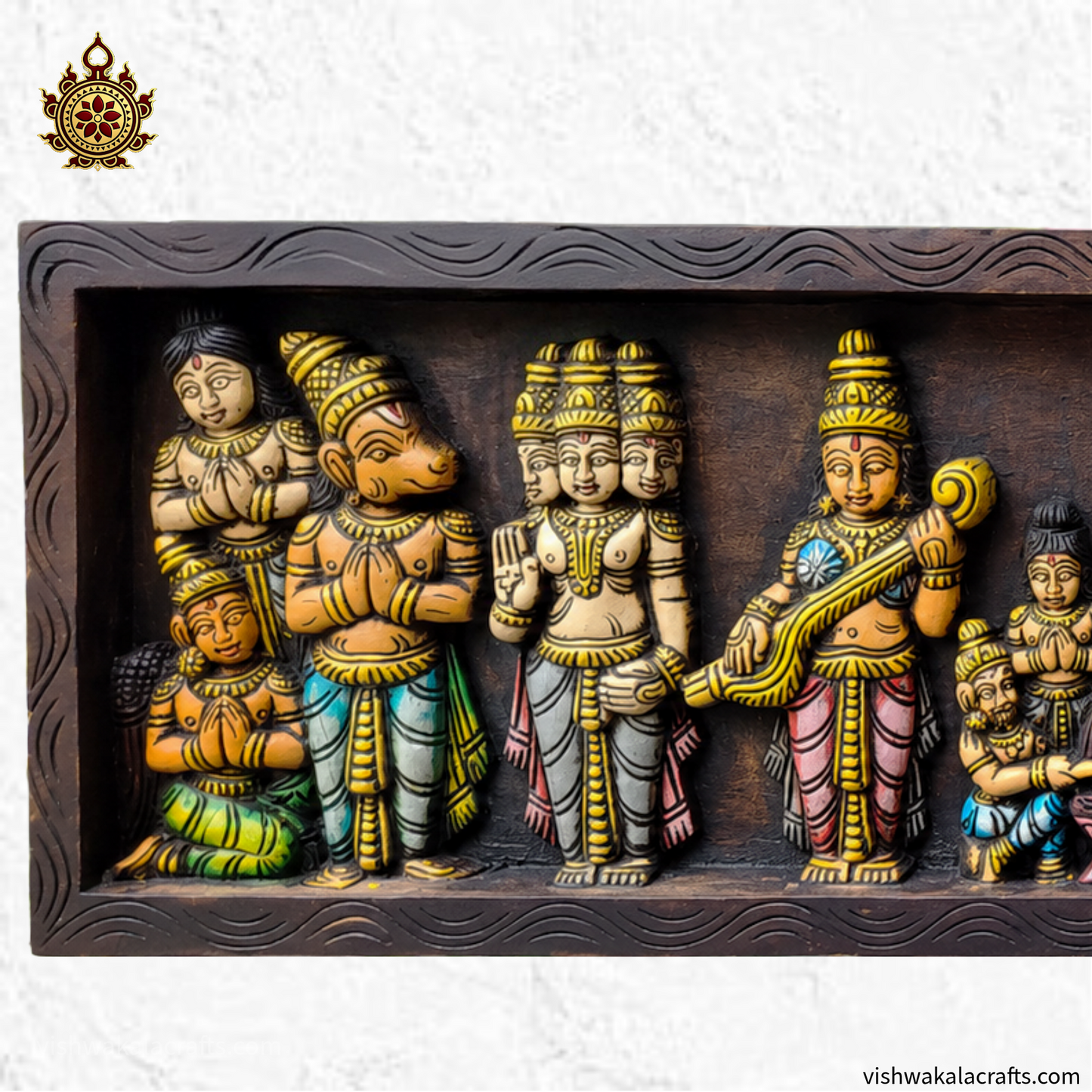 Srinivasa Kalyanam Wooden Wall Panel