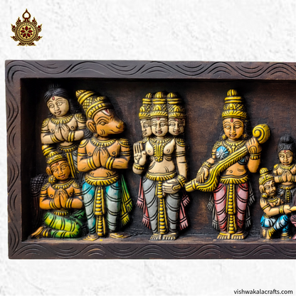 Srinivasa Kalyanam Wooden Wall Panel