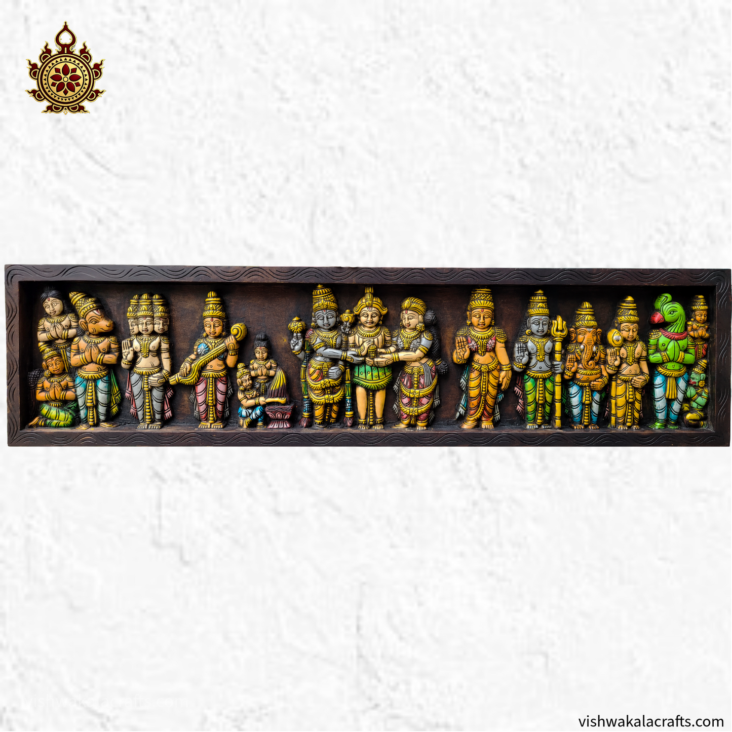 Srinivasa Kalyanam Wooden Wall Panel