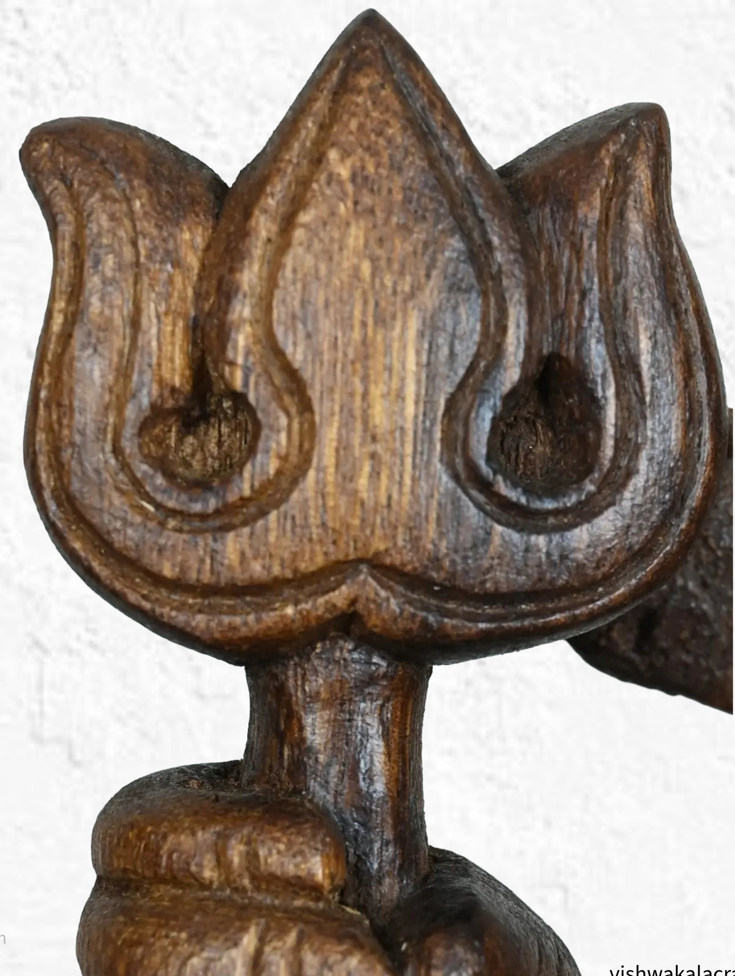 Handcrafted Meditative Lord Shiva Wooden Statue (21 inches)
