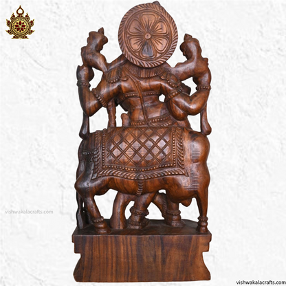 Handcrafted Wooden Gopal Krishna (3 feet) Vaagai wood