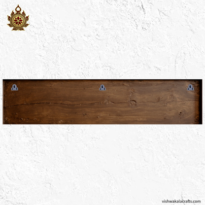 Sri Subramaniam Swamy Arupadai Murugan Wood Wall Panel 48''