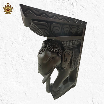 Elephant Bracket Teak with Rosewood Finish (Single)
