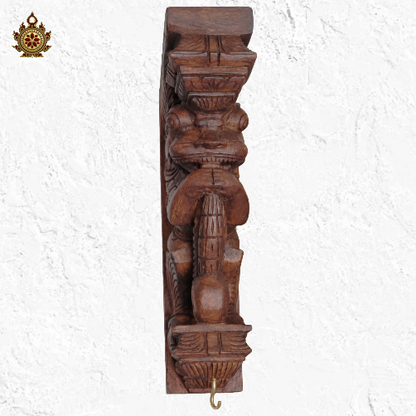 Yali / Yazhi Wall Bracket-Corbel Rosewood Color / Traditional Chettinad Handicrafts (Single)