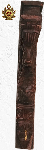 Annam wood carving wall bracket corbel traditional chettinad handicrafts rosewood color (Single)