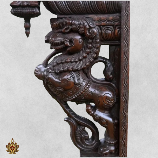 Yali (Dragon) Wall Bracket -Hand Carved Corbel (Single)