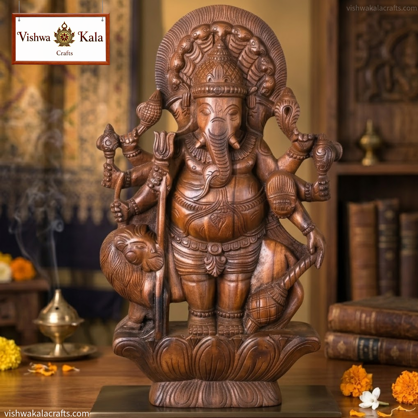 wood ganesha