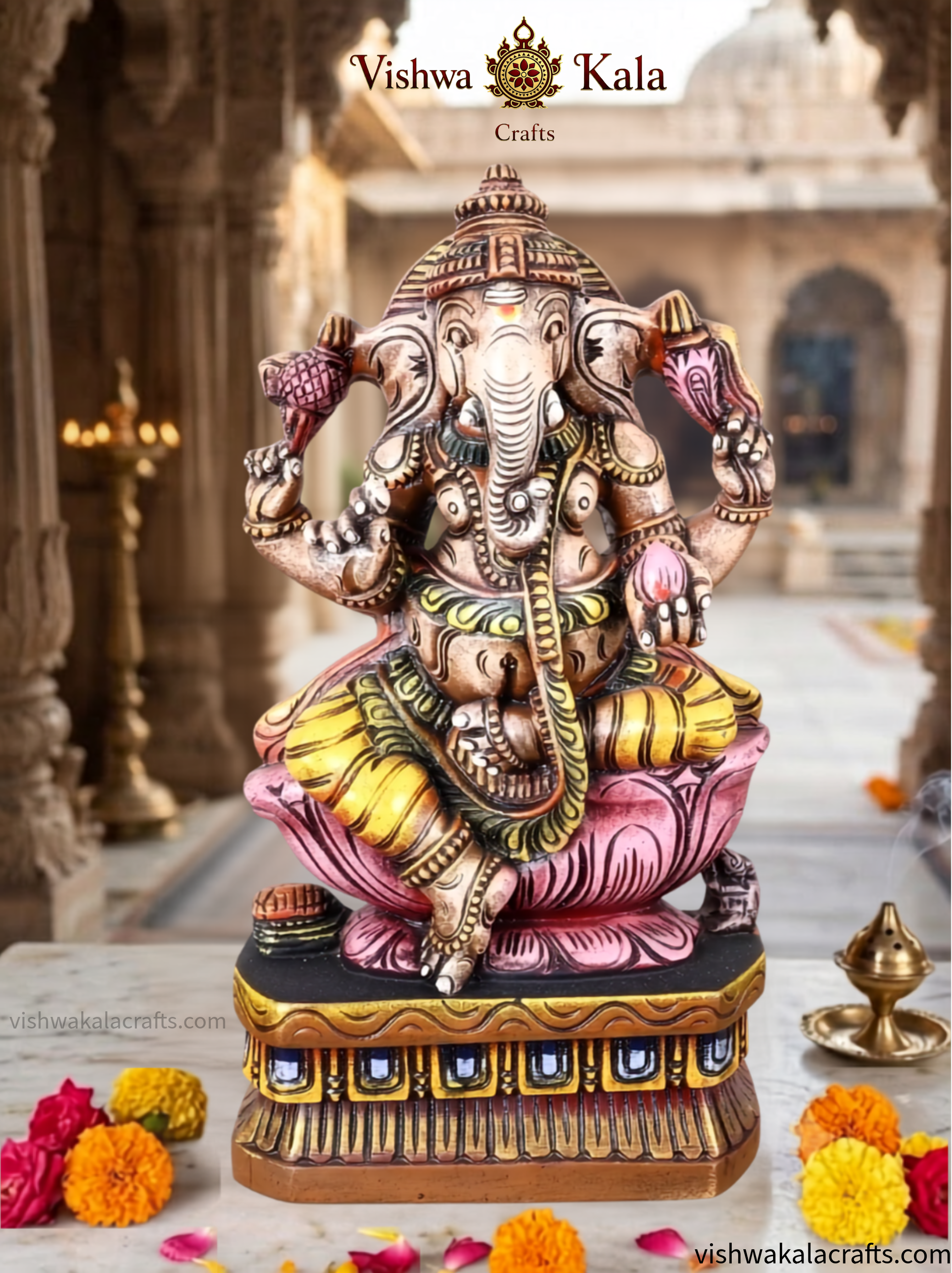 ganesh wood art