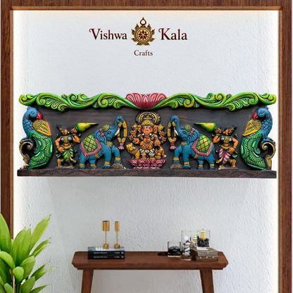 ganesh lion wall panil