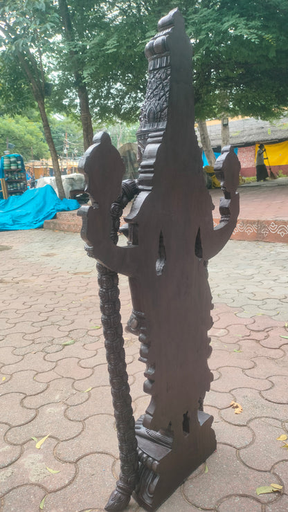 Handcrafted Lord Venkateswara (Balaji) Wooden Statue (4 feet)