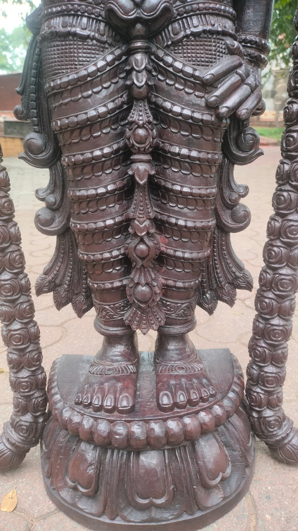 Handcrafted Lord Venkateswara (Balaji) Wooden Statue (4 feet)